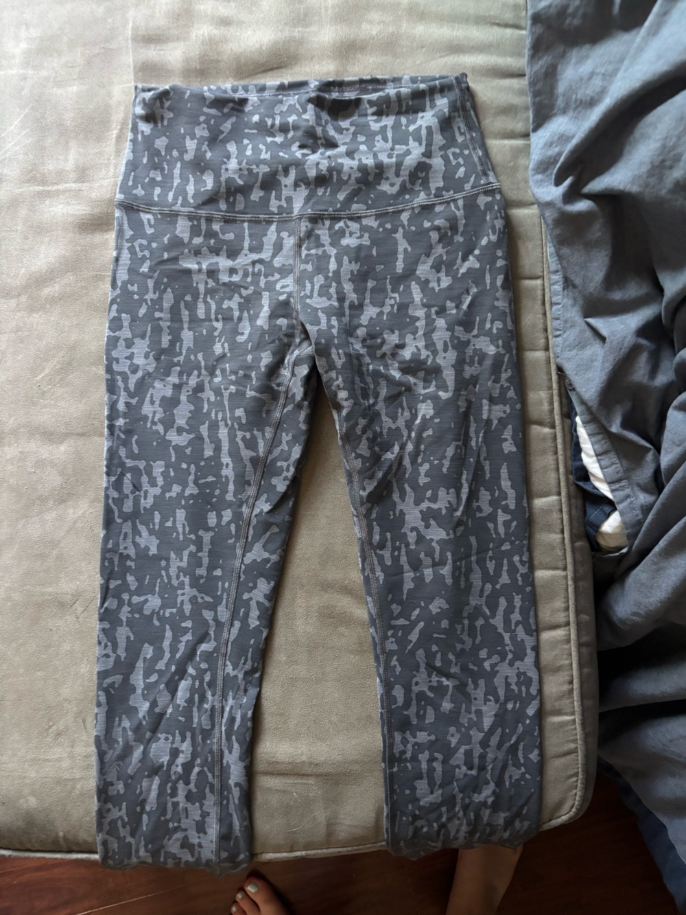 lululemon athletica Gray Camouflage High-Rise Leggings
